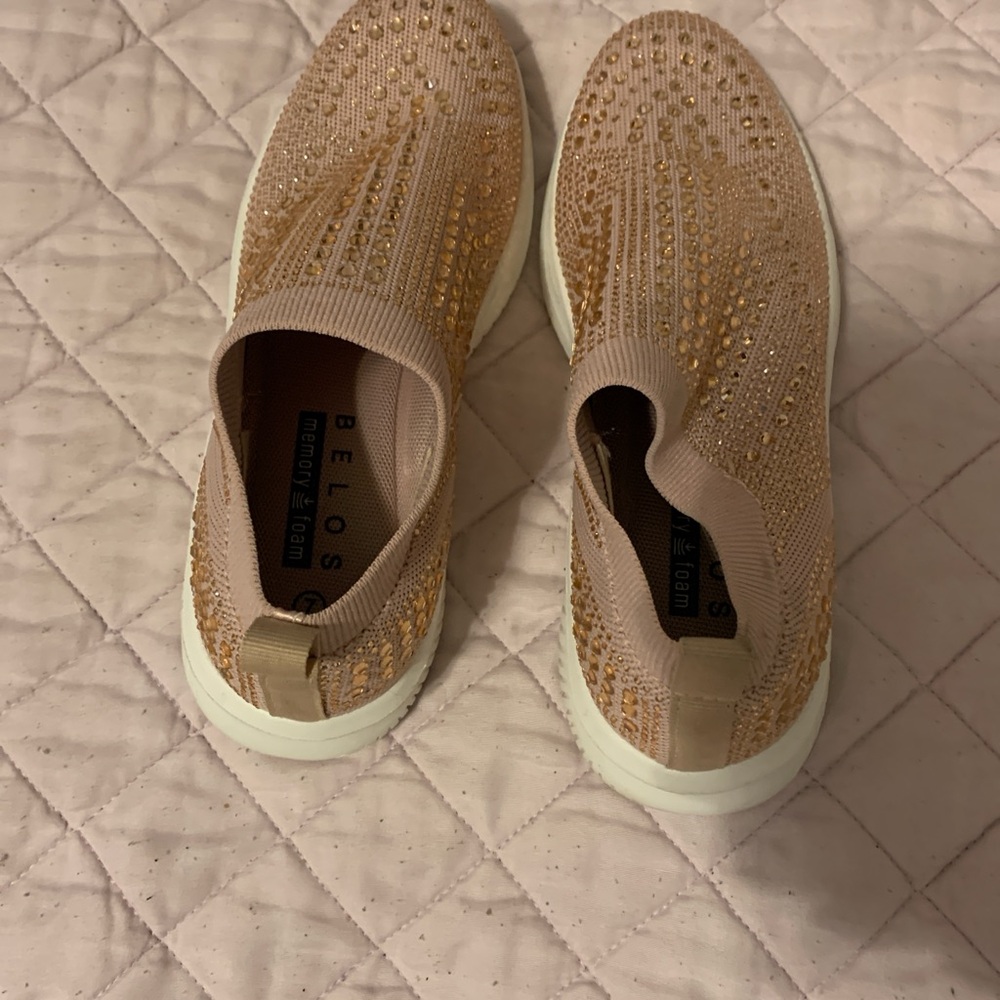 Bedazzled pink tennis shoes